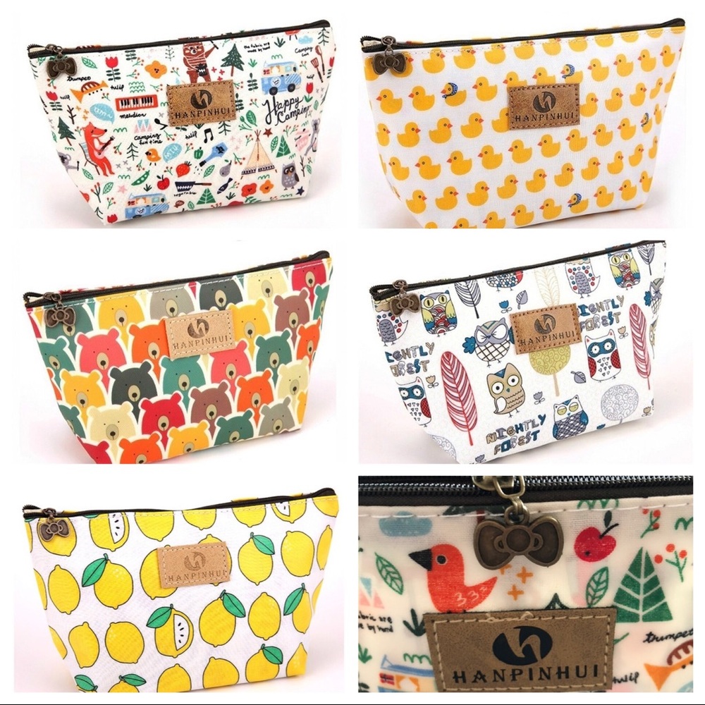Adorable Hanpinhui cosmetic bags! ❤️🧡💛💙💜 - Picture 1 of 7